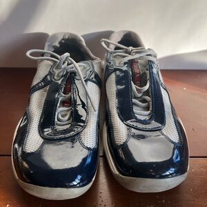 Vintage Prada navy sneakers